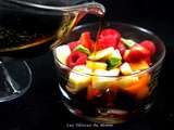 Sirop vanillé pour salade de fruits d’été