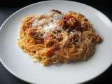 Spaghettis à la saucisse italienne