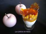 Sundae vanille aux pommes caramélisées et au rhum (sans sorbetière)