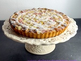 Tarte sablée rhubarbe et crème d'amandes