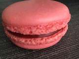 Macarons framboises made in home