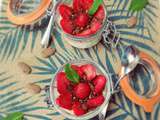 Crème dessert aux fraises