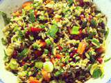 Salade de riz et lentilles pleine d’antioxydants