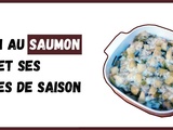 Gratin au saumon et ses légumes de saison (poireaux / pommes de terre)