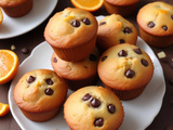 Muffins orange et pépites de chocolat