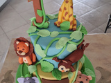 Gâteau thème : Jungle