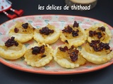 Mini-tartelettes échalotes et cranberries