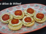 Mini-tartelettes tomates cerises et boursin