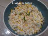 Salade de riz , surimi et maïs