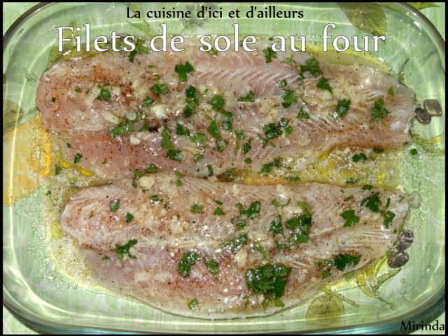 Recettes de Filets de sôle et Cuisine au Four