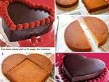 Astuce pour faire un gâteau en forme de coeur