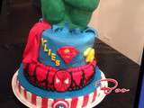 Gâteau super héros
