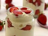 Mousse de yaourt aux fraises
