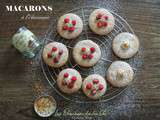 Macarons à l'Ancienne : Crème Mascarpone Vanille & Coeur à la Compotée de Framboises