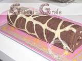 Gâteau rigolo : le biscuit roulé girafe