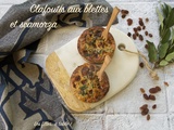 Clafoutis aux blettes, scamorza et raisins secs