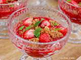 Coupe fraîcheur fraises et crémeux vanille