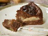 Gâteau light chocolat poires