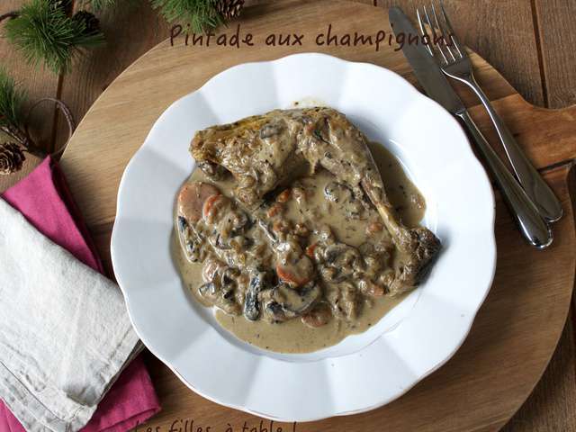 Recettes De Pintade Et Champignons