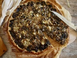 Tarte aux champignons, crème de truffe et beaufort