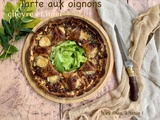 Tarte aux oignons, chèvre et miel