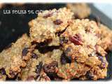 Biscuits aux flocons d'avoine et cranberries pour collation detox