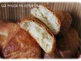 Croissants avec la pâte à couques