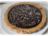 Grand financier à la ganache au chocolat