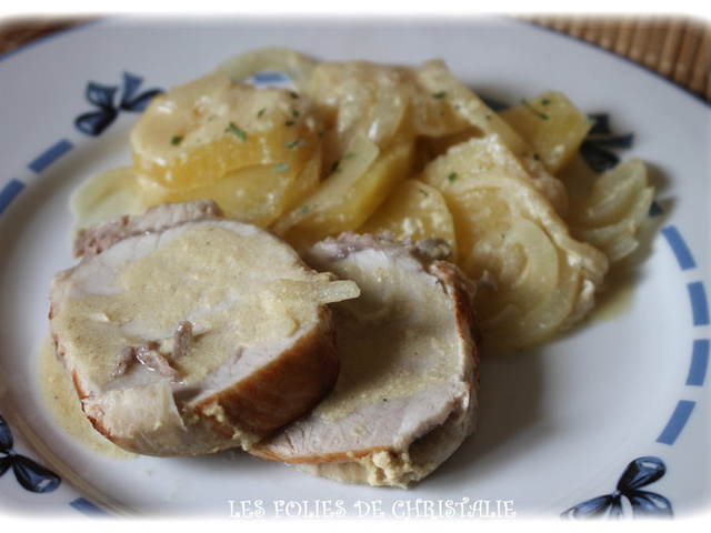 Recettes de Roti de porc a la moutarde