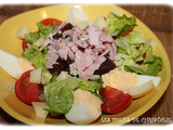 Salade betteraves, oeufs , jambon
