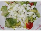 Salade fraîcheur au pâtisson