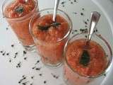 Gaspacho de tomates aux épices