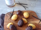 Madeleine vanille et coque en chocolat