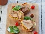 Foie gras au torchon, coeur de figue à h'ydromel
