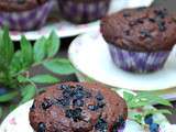 Muffins au chocolat et aux bleuets #LMDConnector
