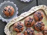 Muffins au chocolat et aux bleuets
