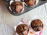 Muffins aux bananes extra chocolat