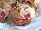 Muffins aux fraises et à la ricotta