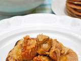 #pataksmom: porc sauce noix de coco crèmeuse et ananas sur chapati
