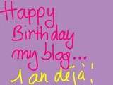 Happy birthday my blog !!! super concours =))