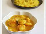 Curry de crevettes au yaourt