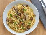 Je cuisine avec 4 ingrédients : Spaghettoni aux champignons