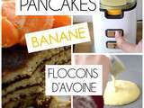 Pancakes, banane et flocons d'avoine (vidéo)