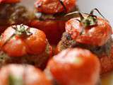 Tomates farcies (boeuf / légumes)