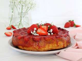 Gâteau renversé fraise mascarpone