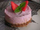 Mini-cheesecakes aux fraises sans cuisson