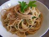 Spaghetti aux câpres et aux anchois