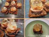 Boules de foie gras, gelée de Muscat et brunoise de poires
