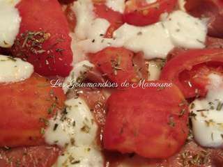 Tarte fine tomates-mozzarella