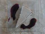 Cheesecake vanille coulis cerise